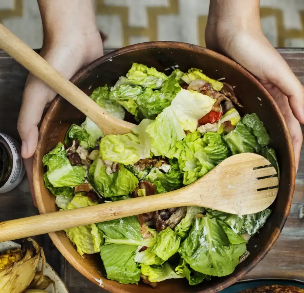 Green Garden Salad prepared by Señor Paella