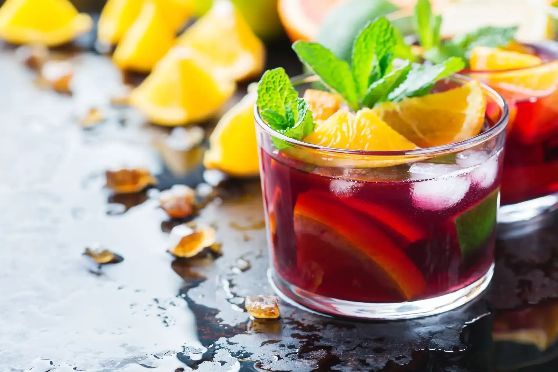 Sangria beverage prepared for event guests