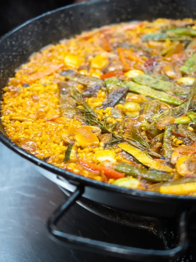 vegetarian paella